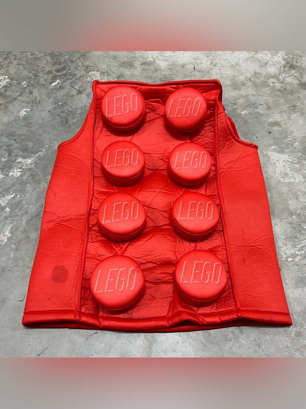 Red LEGO 3D Brick Pullover Costume – Unisex Child Size Medium (7-8)